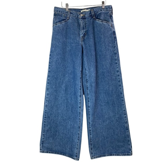 LEVI'S '94 Baggy Wide-Leg Relaxed-Fit denim Jeans in medium wash Size 28 - Picture 2 of 10